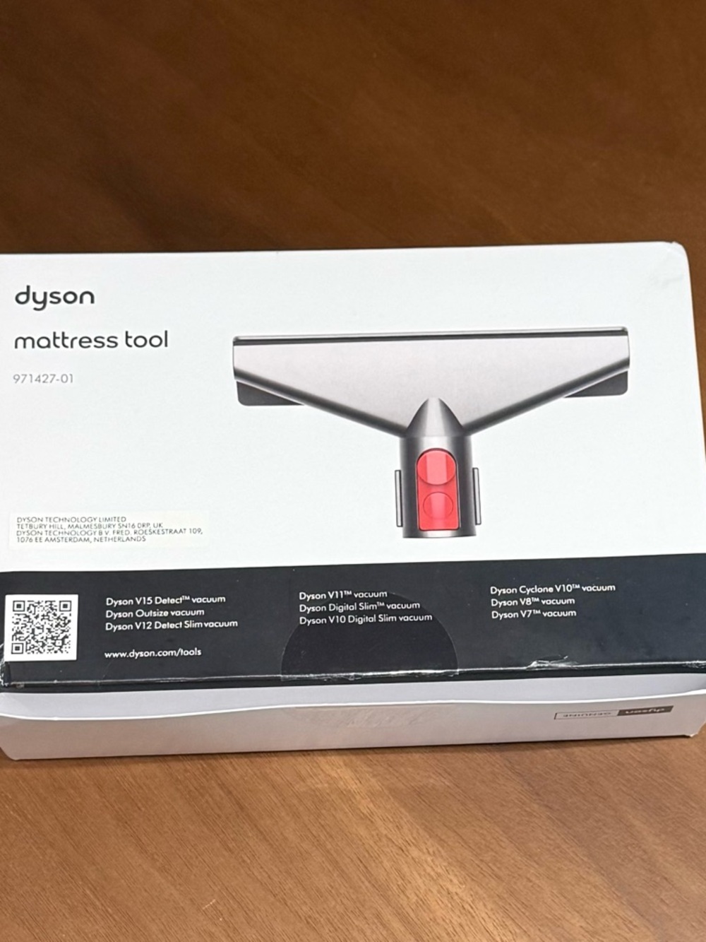 Dyson Mattress Tool in Silver with Red Accent